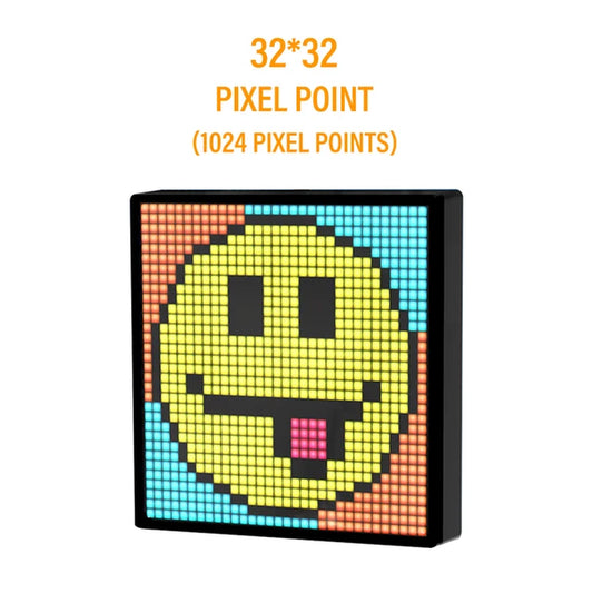 LED Matrix Pixel Display Smart Screen APP Control Programmable Night Light Digital Pixel Photo Frame Game Room Decor Table Lamp